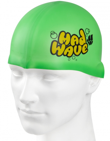 Силиконовая шапочка для плавания Silicone Junior Solid Силиконовая шапочка для плавания Silicone Junior SolidСиликоновые шапочки<br>Силиконовая шапочка Mad Wave Silicone Junior Solid - детская модель шапочки с логотипом Mad Wave, сделана из качественного силикона и подходит для всех видов занятий плаванием. Силикон - гипоаллергенный материал, не вызывает зуда и раздражения, а это особенно важно для чувствительной детской кожи. Модель имеет яркие расцветки, которые вызывают положительные эмоции у ребенка и делают его заметным на воде издалека.<br><br>Цвет: Зеленый