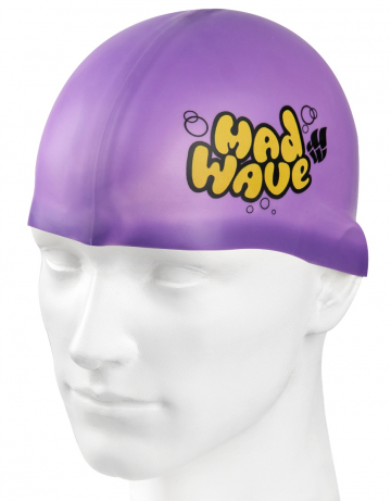Силиконовая шапочка для плавания Silicone Junior Solid Силиконовая шапочка для плавания Silicone Junior SolidСиликоновые шапочки<br>Силиконовая шапочка Mad Wave Silicone Junior Solid - детская модель шапочки с логотипом Mad Wave, сделана из качественного силикона и подходит для всех видов занятий плаванием. Силикон - гипоаллергенный материал, не вызывает зуда и раздражения, а это особенно важно для чувствительной детской кожи. Модель имеет яркие расцветки, которые вызывают положительные эмоции у ребенка и делают его заметным на воде издалека.<br><br>Цвет: Фиолетовый