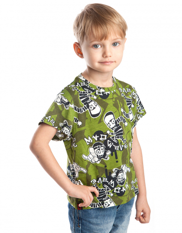 Спортивная футболка Escape Junior Спортивная футболка Escape JuniorФутболки<br>Спортивная футболка для мальчиков. Ткань с рисунком.<br><br>Размер: XXS<br>Цвет: Зеленый