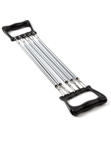 Фитнес тренажер Chest pull 5 spring Фитнес тренажер Chest pull 5 springФитнес инвентарь<br>5 пружин для изменения величины нагрузки. предназначен для укрепления рук, плечевого пояса, туловища.<br><br>Размер: None<br>Цвет: Черный