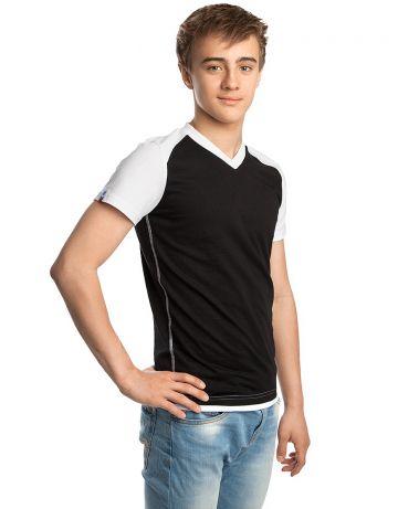 Спортивная футболка PROMO JUNIOR Спортивная футболка PROMO JUNIORФутболки<br>Юниорская футболка с коротким рукавом. V - образный вырез горловины.<br><br>Размер INT: L<br>Цвет: Черный