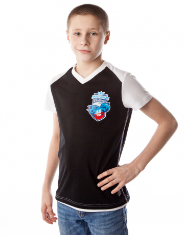 Спортивная футболка MW Challenge junior Спортивная футболка MW Challenge juniorФутболки<br>Юниорская футболка с коротким рукавом. V - образный вырез горловины.<br><br>Размер INT: XL<br>Цвет: Черный