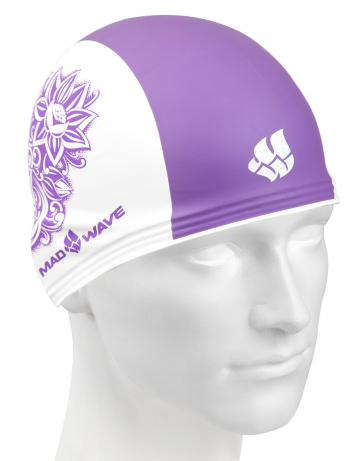 Резиновая шапочка TRAINING FLOWER Резиновая шапочка TRAINING FLOWERРезиновые шапочки<br>Резиновая тренировочная шапочка с рисунком. Удобная и надежная посадка.<br><br>Размер: None<br>Цвет: Фиолетовый