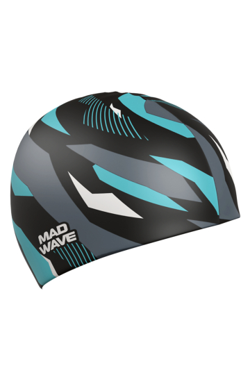 

Силиконовая шапочка для плавания Stripes, Черный, Силиконовая шапочка для плавания Stripes