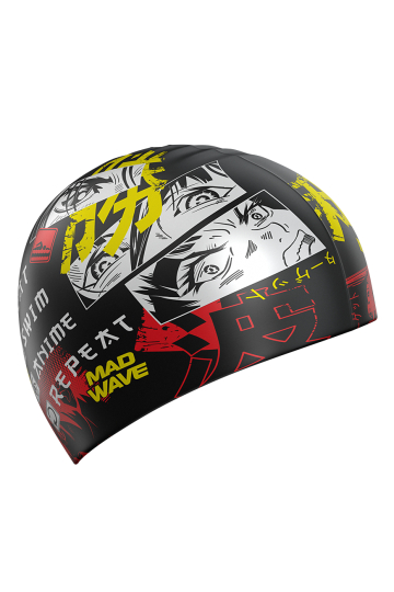 

Силиконовая шапочка для плавания Comics, Черный, Силиконовая шапочка для плавания Comics