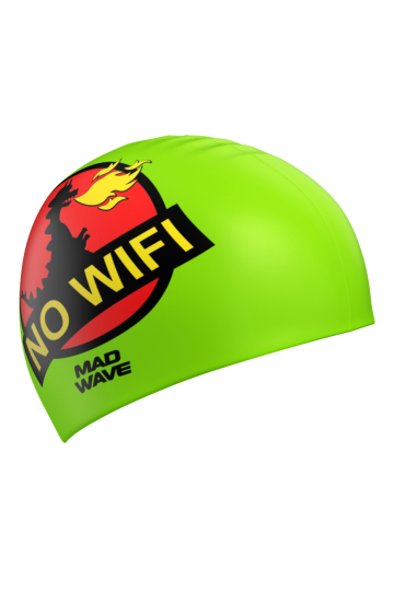 

Силиконовая шапочка для плавания NO WIFI, Зеленый, Силиконовая шапочка для плавания NO WIFI
