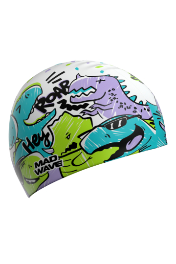 

Силиконовая шапочка для плавания Dinos fun, Белый, Силиконовая шапочка для плавания Dinos fun