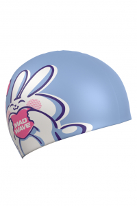 Юниорская силиконовая шапочка Rabbit heart