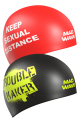 Силиконовые Шапочки с Рисунком TROUBLE MAKER reversible