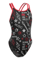 Купальники спортивные принтованные (юниоры) Crossback junior HiClo N7