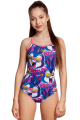 Купальники спортивные принтованные (юниоры) Nera junior N9